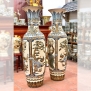 Lộc bình sứ Bát Tràng đắp nổi men trắng tràm cao 1m6 - Gốm Phạm Dũng