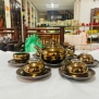 Bộ ấm chén men Hoàng Kim Sa 01